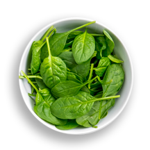 Nutritional image of (baby) spinach in build your own breakfast table