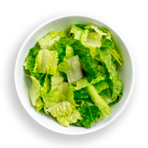 Nutritional image of romaine hearts in the build your own salad table