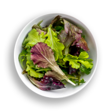 Nutritional image of mesclun in the build your own salad table