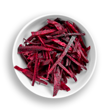Nutritional image of raw beets in the build your own salad table