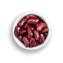 Nutritional image of organic kidney beans in the build your own salad table
