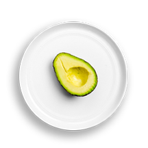 Nutritional image of avocado in the build your own salad table
