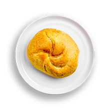 Nutritional image of eggs on a roll in build your own breakfast table