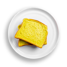 Nutritional image of challah french toast in griddle originals table