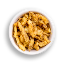 Nutritional image of crispy onions in the build your own salad table