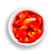 Nutritional image of bell peppers in build your own breakfast table