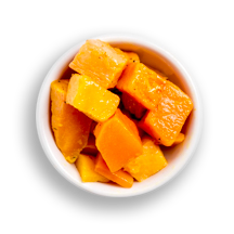 Nutritional image of butternut squash in the build your own salad table