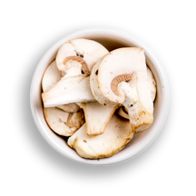 Nutritional image of (raw) mushrooms