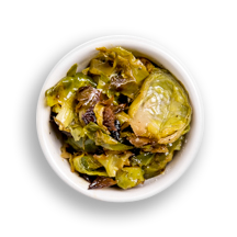 Nutritional image of brussels sprouts in the build your own salad table