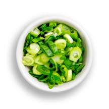 Nutritional image of scallion in build your own breakfast table
