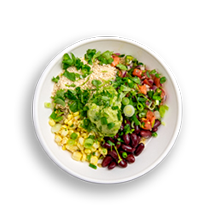 Nutritional image of south by southwest with quinoa in the grain bowls table