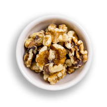Nutritional image of walnuts in the hot cereal bar table