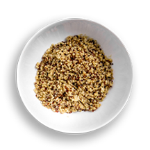Nutritional image of quinoa in the build your own salad table