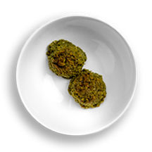 Nutritional image of falafel in the build your own salad table
